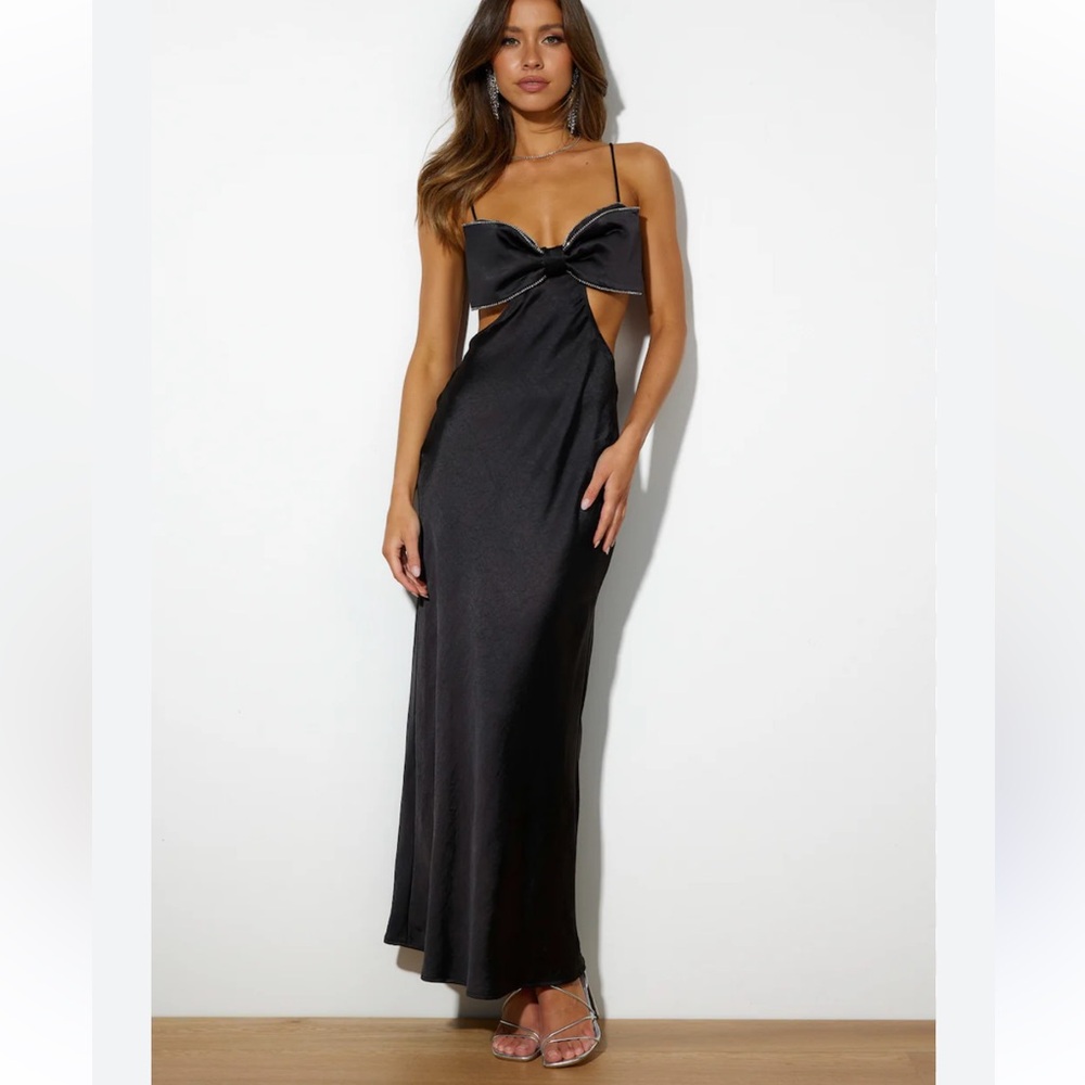 Hello Molly black bow dress size XS